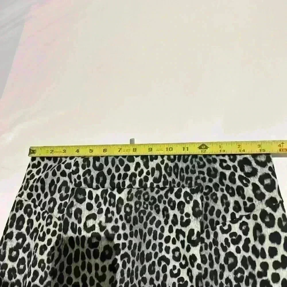 MICHAEL Michael Kors Womens Cheetah Animal Print Pencil Straight Skirt Medium￼